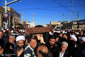 مراسم تشییع و خاکسپاری آیت الله سید هاشم رسولی محلاتی(ره) در قم