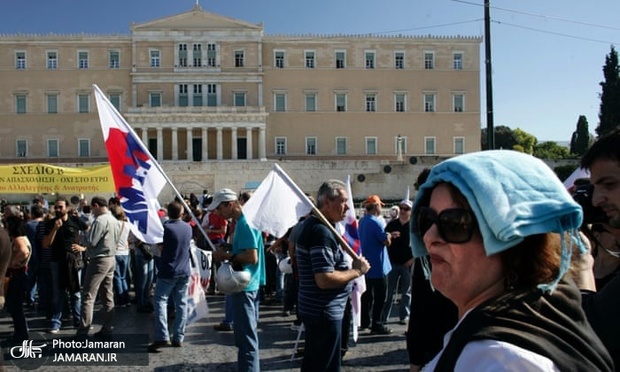 عکس/ تظاهرات یونانی ها علیه بودجه