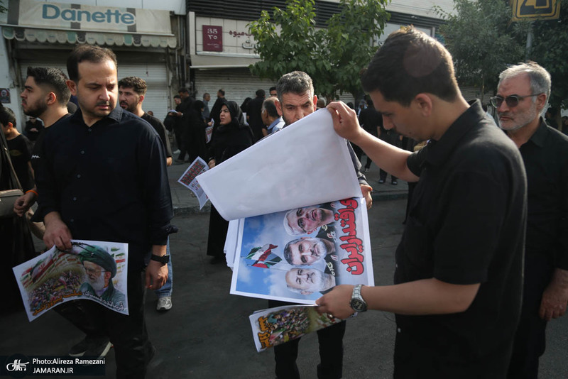 مراسم تشییع شهدای جنگ تحمیلی رژیم صهیونیستی در تهران-1