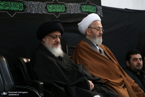 عزاداری در بیوت مراجع عظام تقلید و علما در سالروز شهادت حضرت فاطمه(س)