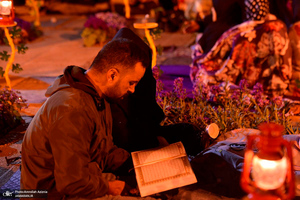 احیای شب بیست و یکم ماه مبارک رمضان در گلزار شهدای بهشت زهرا (س)