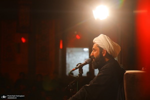 مراسم عزاداری شهادت حضرت فاطمه زهرا (س) در مسجد اعظم قم‎