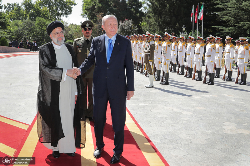 استقبال رسمی رئیس جمهوری از رجب طیب اردوغان