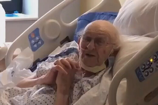 ترخیص بازمانده جنگ جهانی دوم بعد از دوماه مبارزه با کرونا