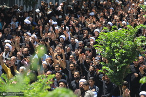 دسته عزاداری روز شهادت امام صادق (ع) با حضور آیت الله العظمی وحید خراسانی