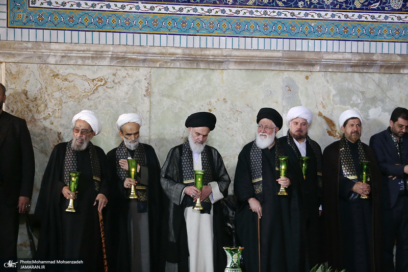 آئین خطبه خوانی شب شهادت امام رضا (ع) در حرم مطهر رضوی