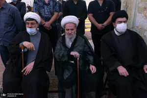 مراسم خاکسپاری حجت الاسلام و المسلمین محتشمی پور(ره) در حرم شاه عبدالعظیم الحسنی(ع)