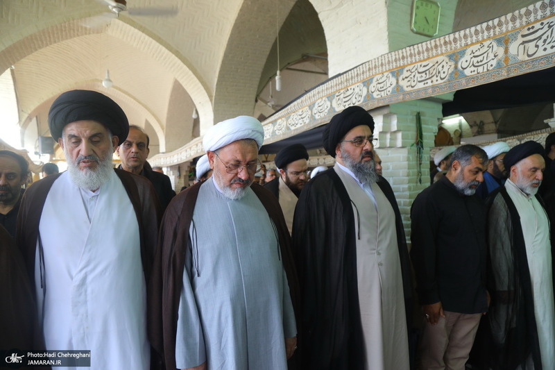 مراسم تشییع همسر مرحوم آیت الله راستی کاشانی (ره)