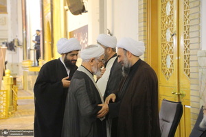 مراسم اولین سالگرد علامه حسن زاده آملی (ره) در حرم حضرت معصومه (س)‎‎