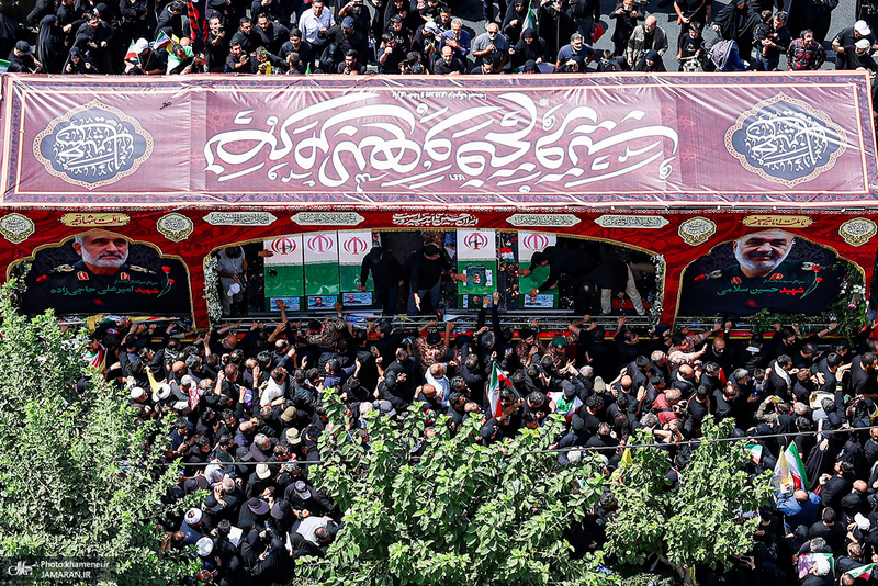 مراسم تشییع شهدای جنگ تحمیلی رژیم صهیونیستی در تهران-7