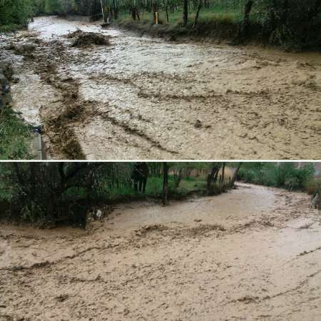 سیل راه ارتباطی 400 خانوار در عنبران شهرستان نمین را با مرکز شهر قطع کرد