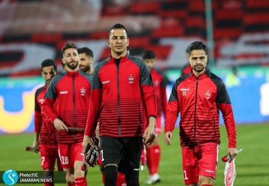 خواننده معروف تماشاگر ویژه دیدار دوستانه پرسپولیس+ عکس