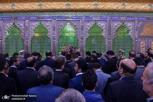 تجدید میثاق جمعی از قهرمانان ،پهلوانان و هنرمندان پیشکسوت با آرمان های حضرت امام(س)