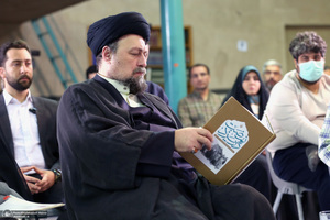 دیدار اعضای جبهه فرهنگی نقلاب اسلامی با سید حسن خمینی