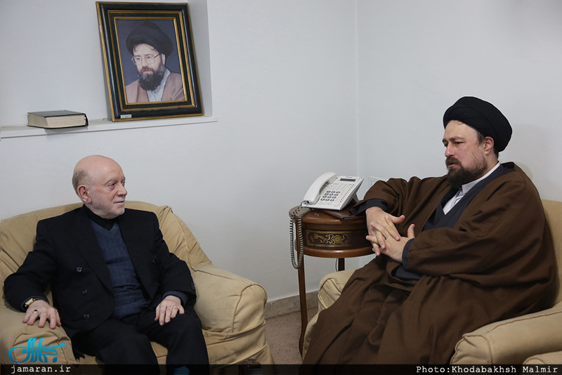 دیدار جمعی از اعضای شورای مرکزی حزب مؤتلفه با سید حسن خمینی 