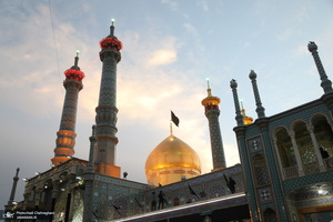 مراسم تعویض پرچم حرم حضرت معصومه (س) در شب اول ماه محرم‎‎