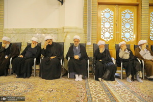 مراسم اولین سالگرد علامه حسن زاده آملی (ره) در حرم حضرت معصومه (س)‎‎