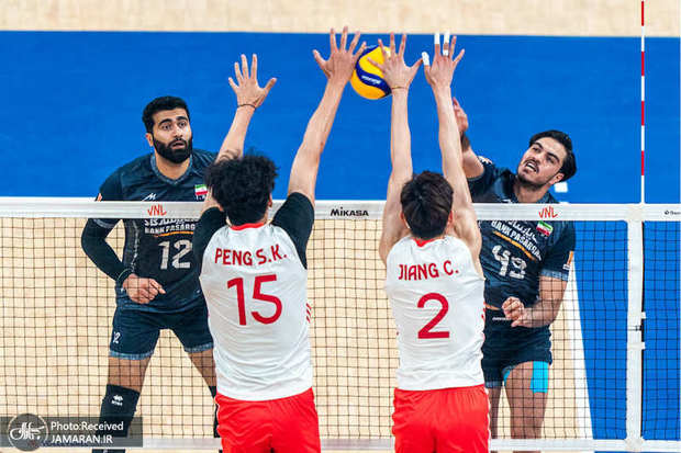 لیگ ملت های والیبال 2025| شریفی امتیازآورترین بازیکن ایران و چین