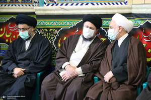 مراسم تشییع پیکر آیت الله ری شهری (ره) از حسینیه کوثر (س)