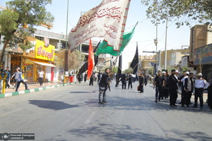 دسته عزاداری شهادت امام عسکری (ع) با حضور آیت‌الله العظمی وحید خراسانی