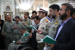 مراسم آیین تجلیل از محیط بانان نمونه کشور در  حرم مطهر امام خمینی (س)