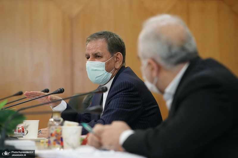 جلسه شورای عالی اجرای سیاست‌های کلی اصل ۴۴ قانون اساسی با حضور جهانگیری