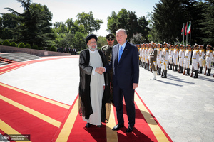 استقبال رسمی رئیس جمهوری از رجب طیب اردوغان