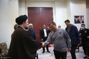 دیدار مدیرعامل و بازیکنان باشگاه فرهنگی ورزشی پیکان با سید حسن خمینی