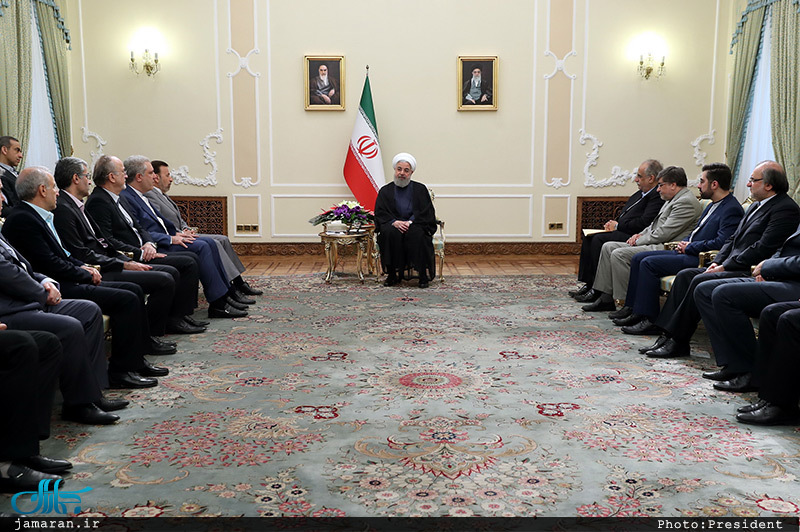 دیدار نوروزی حسن روحانی با جمعی از کارگزاران نظام و مدیران دستگاه ها