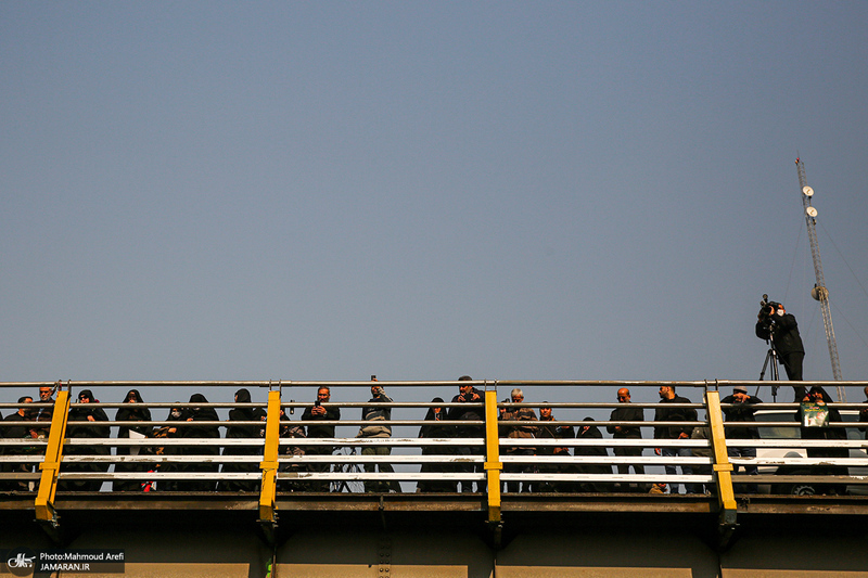 مراسم تشییع پیکرهای مطهر 100 شهید گمنام در تهران-5