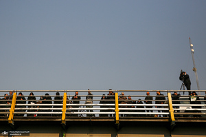 مراسم تشییع پیکرهای مطهر 100 شهید گمنام در تهران-5