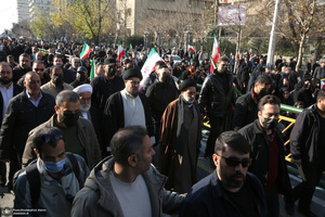 حضور سید حسن خمینی در اجتماع بزرگ مردم تهران