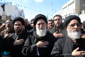 عزاداری آیت الله العظمی وحید خراسانی در سالروز شهادت حضرت فاطمه(س) 