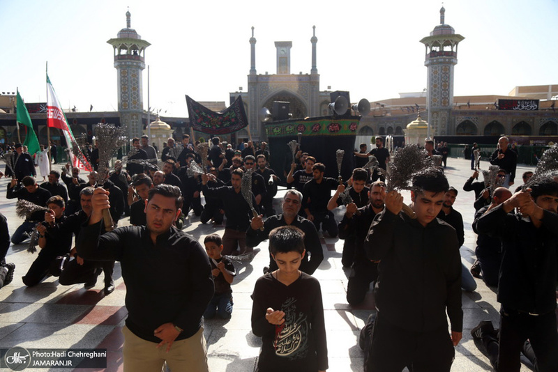 حال و هوای حرم کریمه اهل بیت در ظهر تاسوعای حسینی(ع)