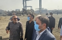 بازدید معاون سیاسی امنیتی دادستان کل کشور از محل انفجار در بندر شهید رجایی (2)