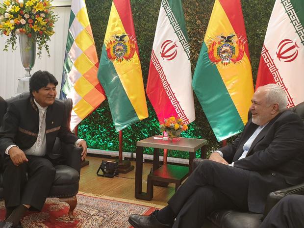  دیدار ظریف با رئیس جمهور بولیوی