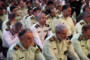 مراسم تجدید میثاق فرماندهان و کادر فراجا با آرمان‌های امام راحل