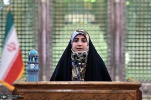 آئین هم عهدی بانوان مراکز تعالی طرح شهید آرمان علی وردی در حرم امام خمینی