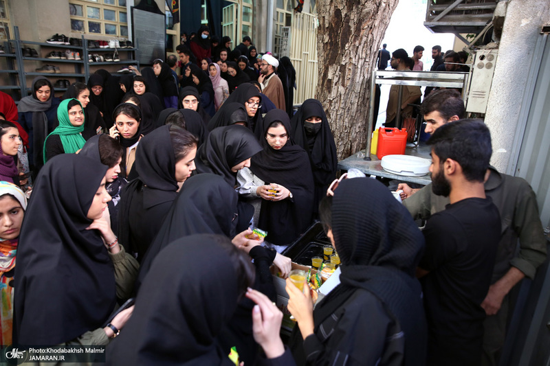 مراسم عزاداری دانشجویان دانشگاه علوم پزشکی تهران به مناسبت شهادت حضرت رقیه در حسینیه جماران