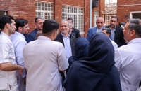عیادت پزشکیان از جانبازان دوران هشت سال دفاع مقدس در بیمارستان میلاد شهریار (6)