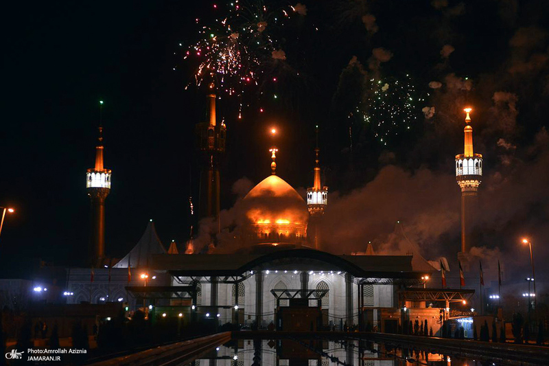 مراسم نورافشانی حرم امام خمینی (س) به مناسبت چهل و پنجمین سالگرد پیروزی انقلاب