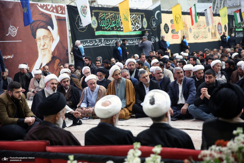 مراسم عزاداری شب شهادت حضرت زهرا(س) در حرم امام خمینی(ره) برگزار شد
