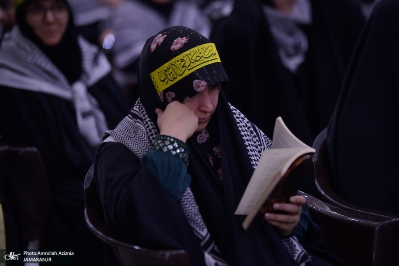 گردهمایی مسئولین بسیج دانشجویی و طلاب بسیجی در حرم امام با سخنرانی رئیس‌جمهور پزشکیان (5)