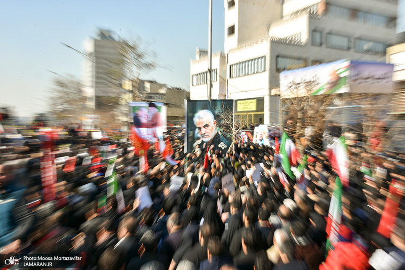  حضور میلیون ها تهرانی در تشییع پیکر مطهر سردار قاسم سلیمانی - 10 
