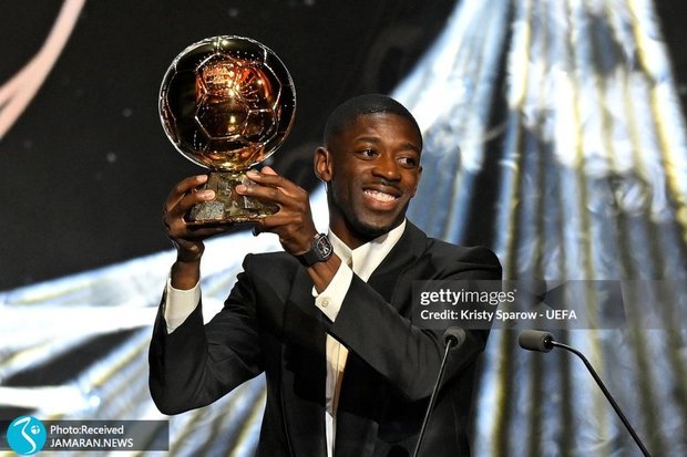 عکس و ویدیو| اشک های عثمان دمبله بعد از کسب توپ طلا 