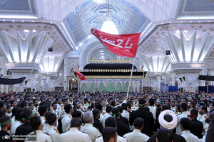 عزاداری دانشجویان دانشگاه علوم انتظامی امین در حرم مطهر امام خمینی(س)