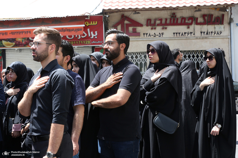 عزاداری ظهر عاشورا در محله جماران