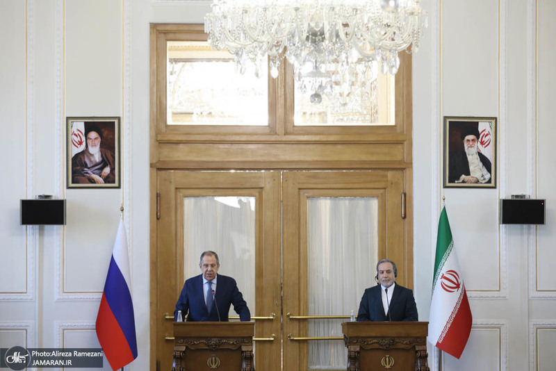 نشست خبری مشترک وزرای خارجه ایران و روسیه