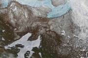 تصویر جالب ناسا از تغییرات دریاچه و رودخانه های یخی در کانادا