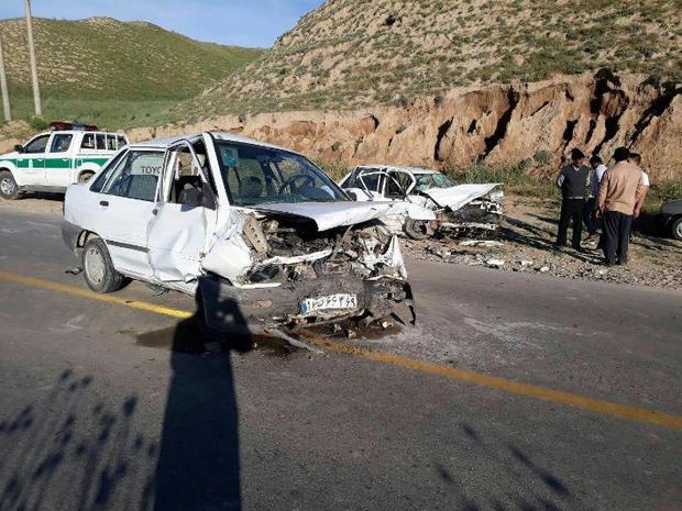 تصادف دو خودرو در شرق گلستان یک مجروح برجای گذاشت